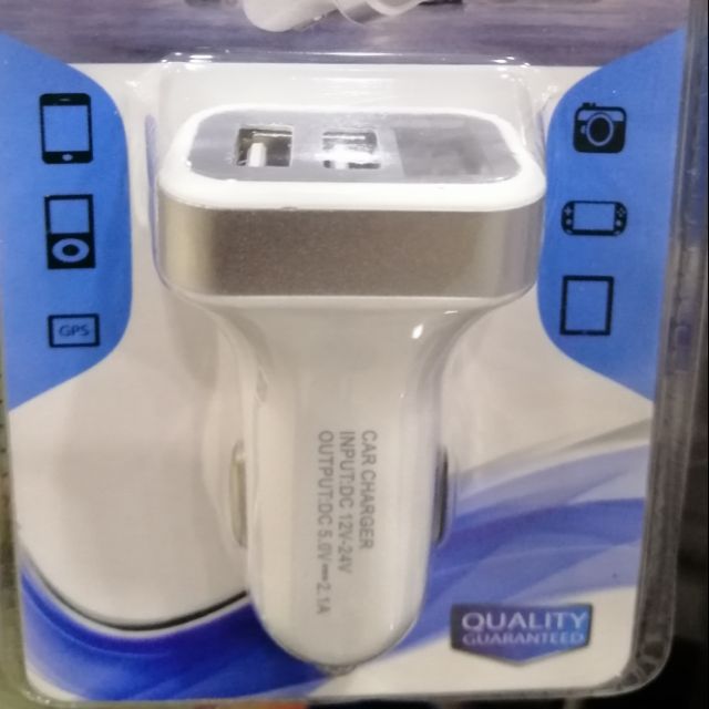 3 in 1 CAR CHARGER สำหรับเป็นอุปกรณ์​ต่อพ่วงชาจน์ในรถยนต์​