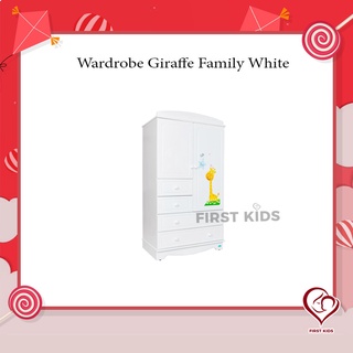 Wardrobe  Giraffe family White&amp;Oakตู้เสื้อผ้าเด็ก#firstkids#firstkidsthailand