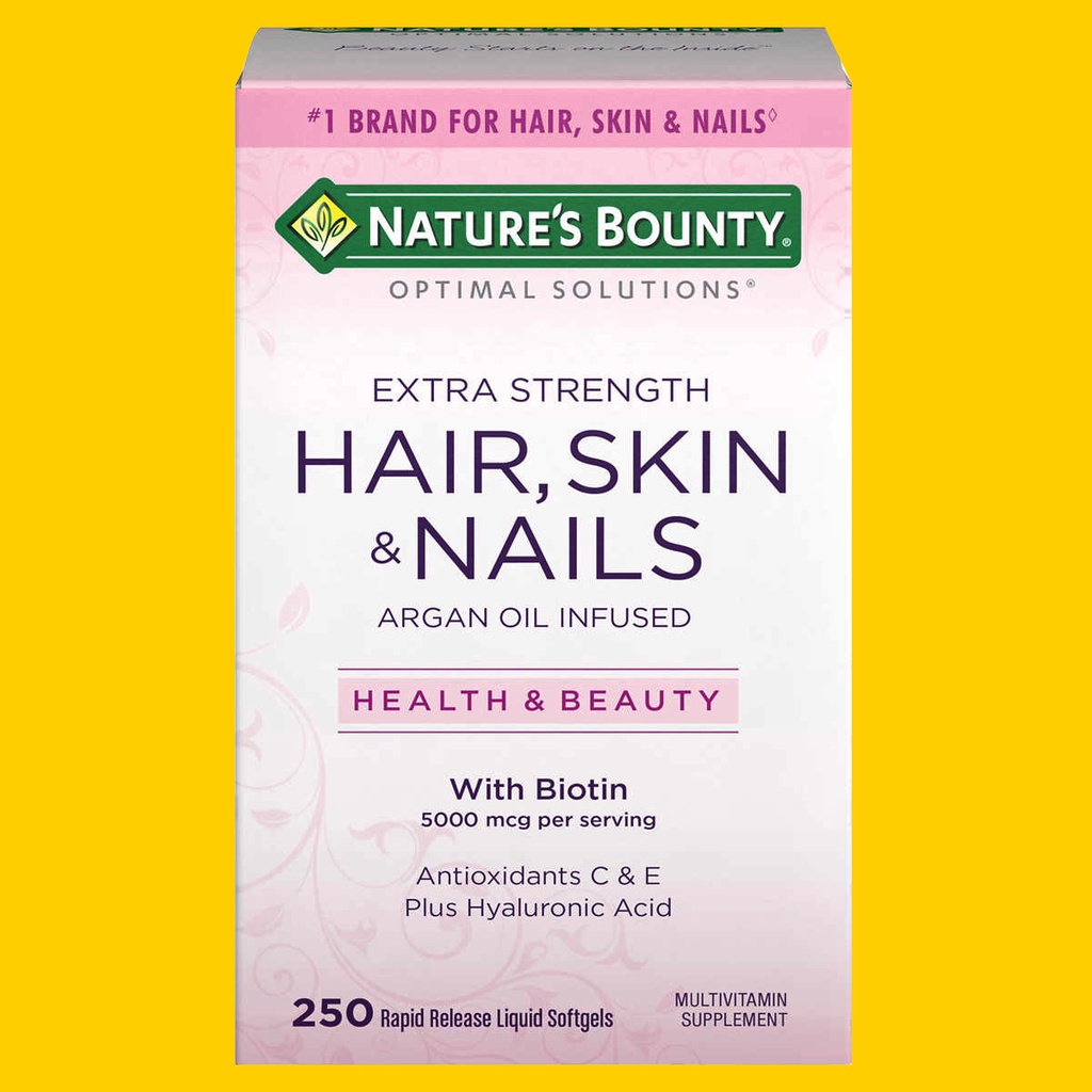 Nature's Bounty Hair, Skin and Nails, 250 Softgels พร้อมส่ง ++ Shopee