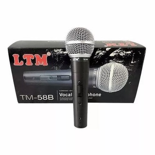 LTM TM-58B ไมโครโฟนแบบสาย/แถมสายยาว 5 เมตร เสียงดี ว๊อยซ์ไมค์SHUREรุ่นSM-58(สีดำ) (ของแท้100 %) **มีหน้าร้าน**