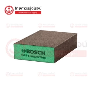 BOSCH ฟองน้ำเหลี่ยมหนา ละเอียดมาก 2608608228 สีเขียว(320-500)(1/50)(V) |ชิ้น| TTR Store