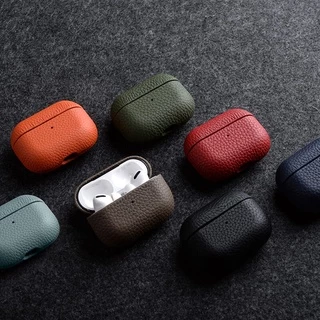 Melkco สําหรับ AirPods 4 3 2 1 หนังพรีเมี่ยมหูฟังสําหรับ AirPods Pro 2 อุปกรณ์เสริมหนังวัวแท้