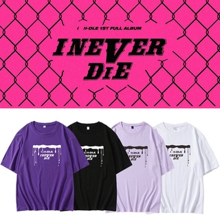 คอลูกเรือเสื้อ GIDLE I NEVER DIE FANMADES-5XL