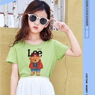 K-2253-SHORT /SET3สี เสื้อยืดแขนสั้นเด็กสไตส์เกาหลี สกรีนลายการ์ตูนน่ารักใส่ได้ทั้ง ญ/ช ผ้าโพลีเอสเตอร์ ใส่สบาย*ปลีก-ส่ง