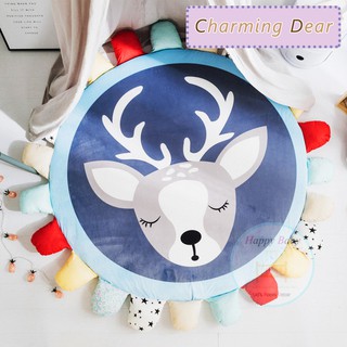 เบาะรองนั่ง/นอน ลายเสน่ห์กวางน้อย Charming Dear แถมหมอน 1 ใบ รุ่น CM#003