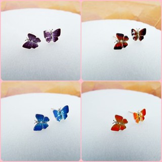 ต่างหูก้านเสียบ ผีเสื้อ butterfly earring