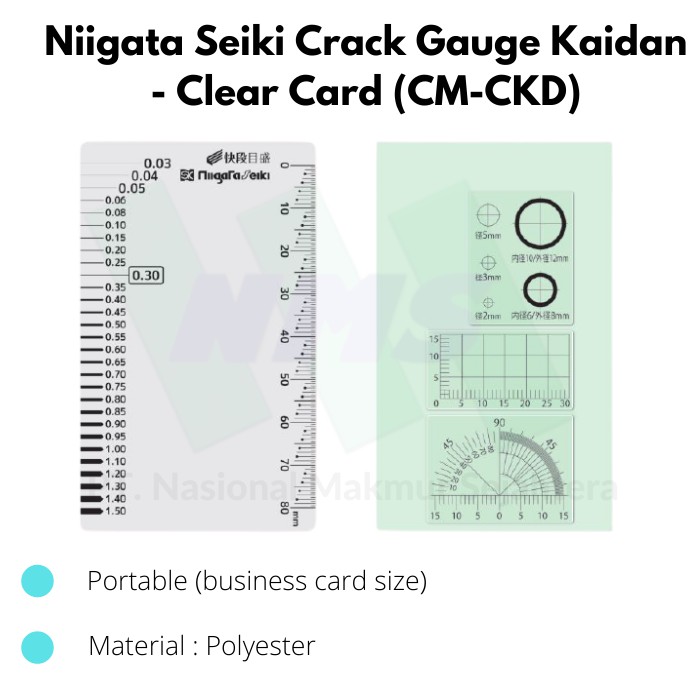 Niigata Seiki Crack Gauge Kaidan - การ์ดใส (CM-CKD)
