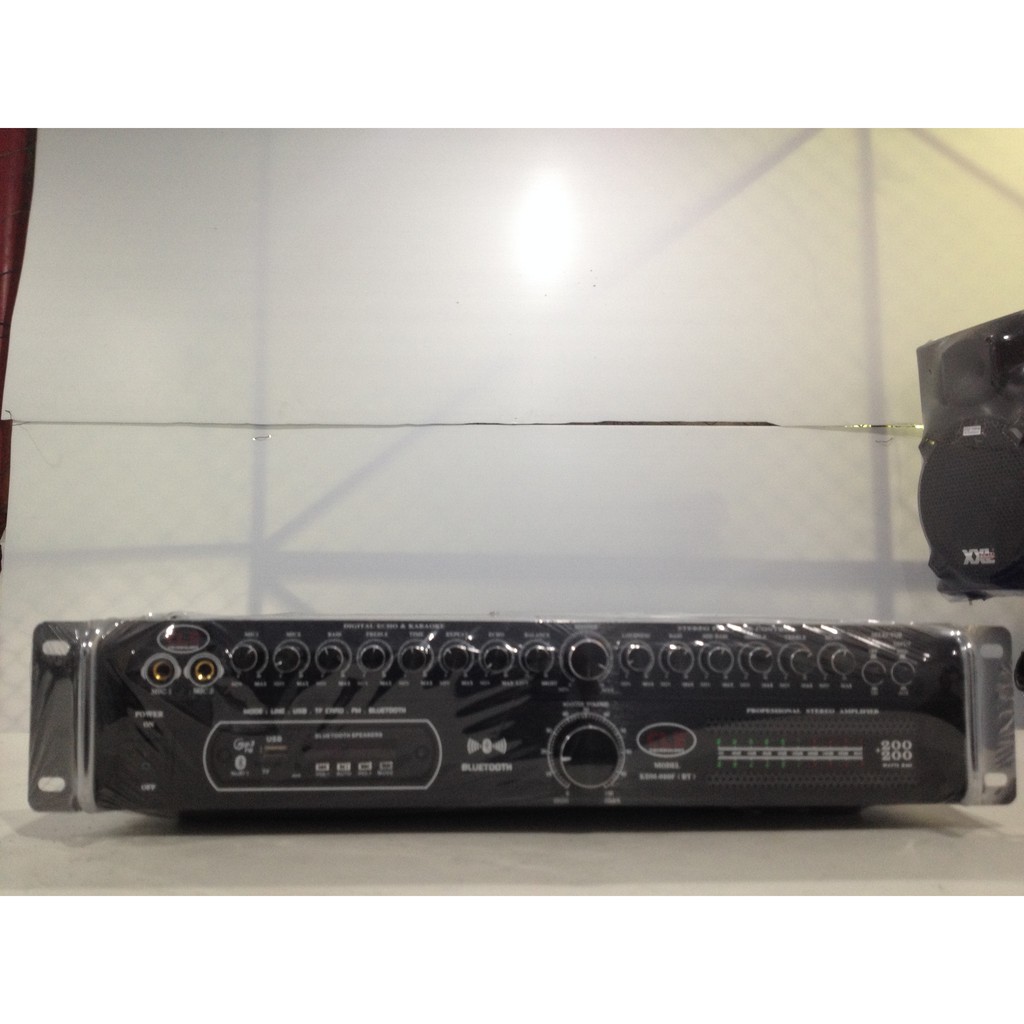 เครื่องขยายเสียง Integrated Amplifier CLE KDM-899 (BT) Professional Stereo Amplifier 200 W + 200 W Watts RMS BLUETOOTH