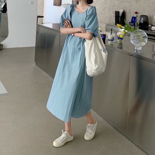 blue long dress (used)