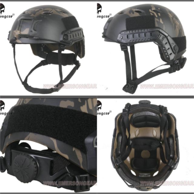 หมวกฟาส รุ่น ปรับหลัง  (Fast Helmet) ยี่ห้อ Emerson​ Gear