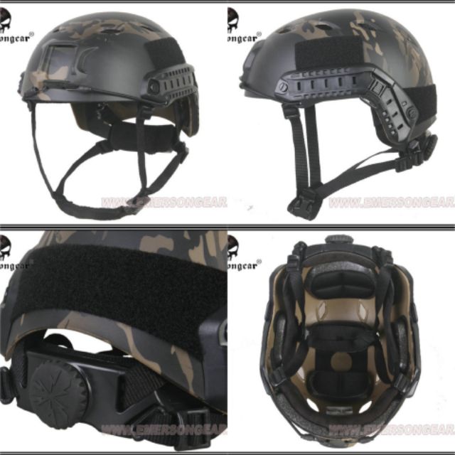หมวกฟาส Emerson รุ่น ปรับหลัง(ไม่มีกระจก)​ Fast Helmet