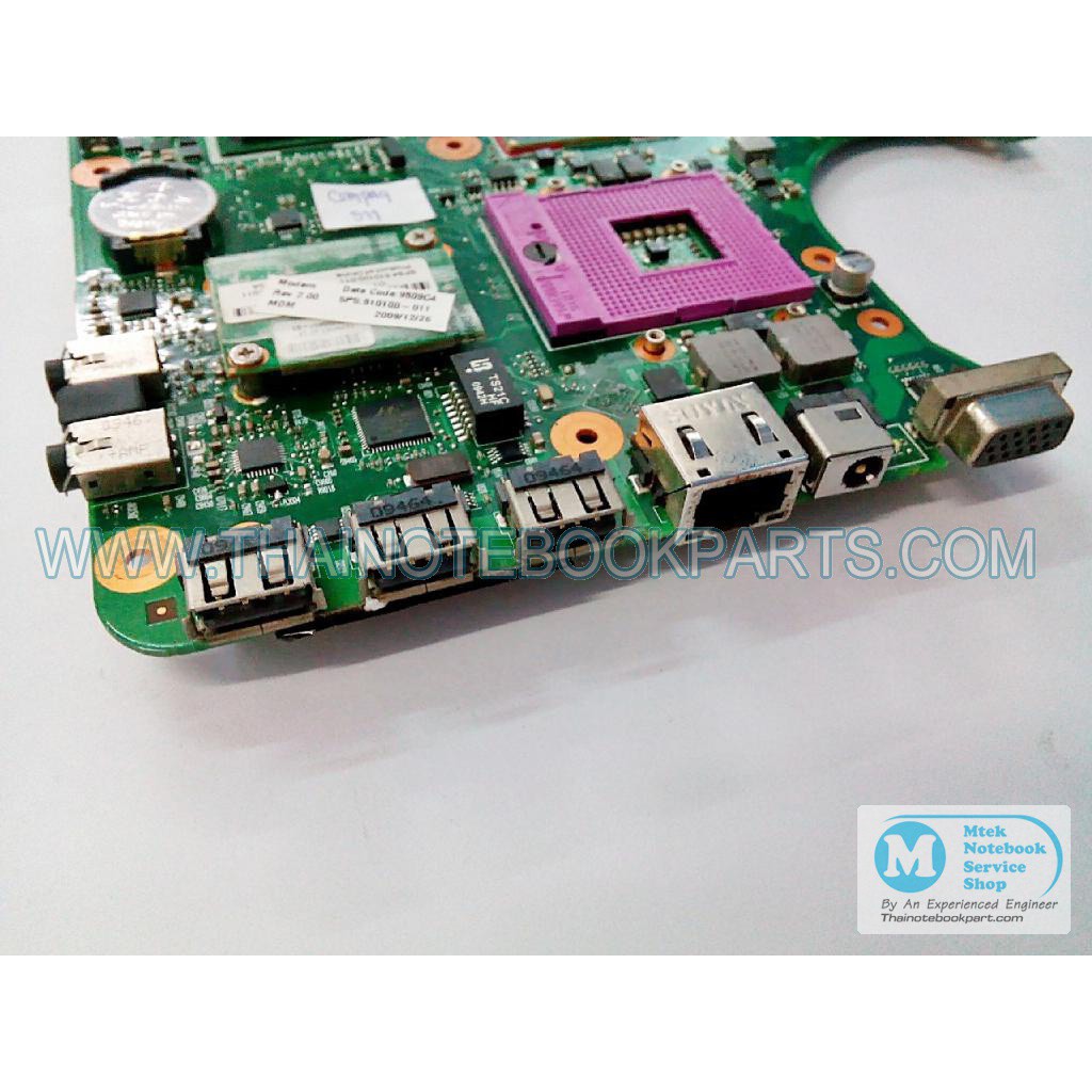 เมนบอร์ดโน๊ตบุ๊คเสีย HP compaq 511 system board Motherboard 538408-001 intel Mainboard Repair Parts