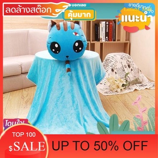 LittleM_MALL Sale หมอนผ้าห่มแมวหางลายมีผ้าห่มให้ด้วยน้าคุ้มมากจ้า สินค้าลดราคา ของใช้ที่ต้องมี