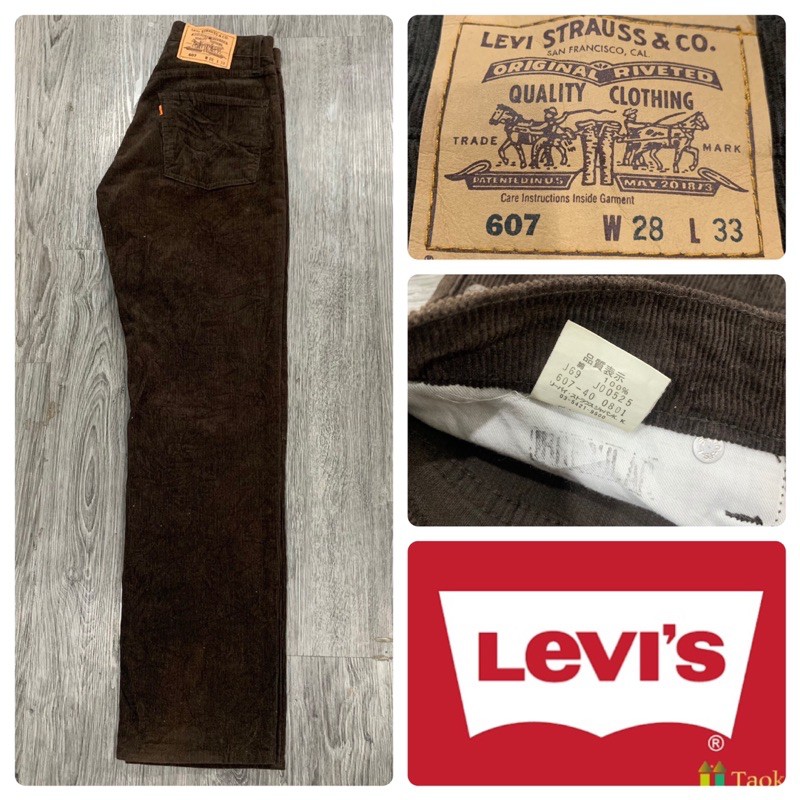 กางเกงลูกฟูก Levi’s 607 รุ่นเก่า