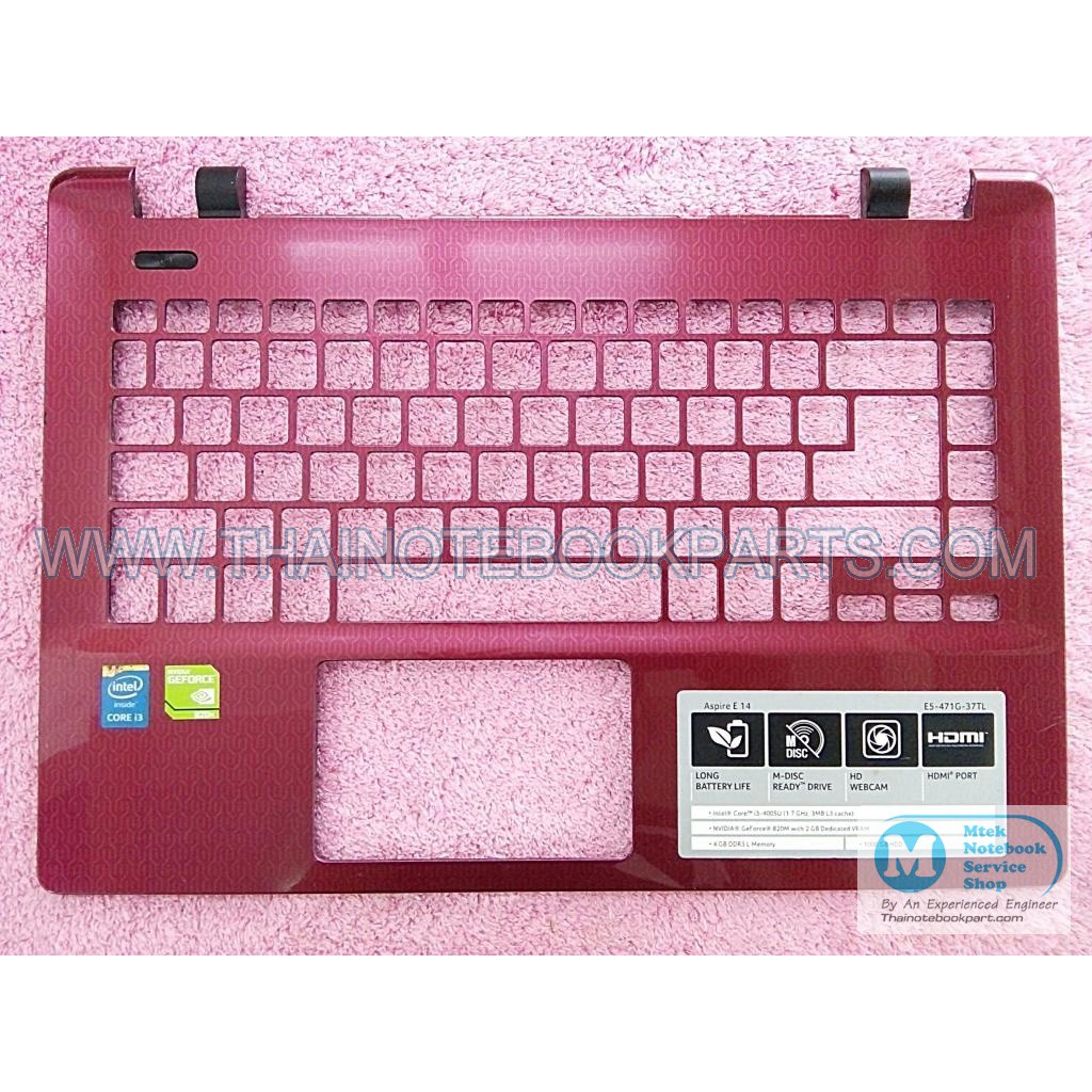 บอดี้บนโน้ตบุ๊ค Acer Aspire E5-471 Notebook Mainboard Palm Rest