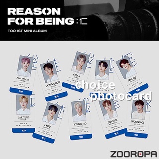 [ZOOROPA] TOO Reason For Being Magnolia uTOOpia ver. 1 Photocard (No Album Package, Photocards only)