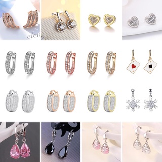 [Silverbaby] 50 Designs เงินอิตาลี925ต่างหูผู้หญิงเดิมต่างหูเครื่องประดับแฟชั่นเกาหลี ed012