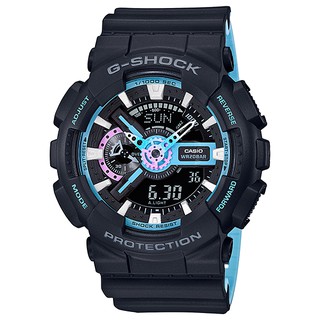 นาฬิกา Casio G-Shock Special Pearl Blue Neon Accent Color series รุ่น GA-110PC-1A ของแท้ รับประกัน1ปี