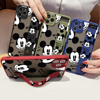 Realme C25 C25S C15 C12 C11 C2 C3 XT Pro 2 3 2021 Realmi เคสเรียวมี สำหรับ Wrist Strap Mickey เคส เคสโทรศัพท์ เคสมือถือ เคสนิ่ม เคสซิลิโคน