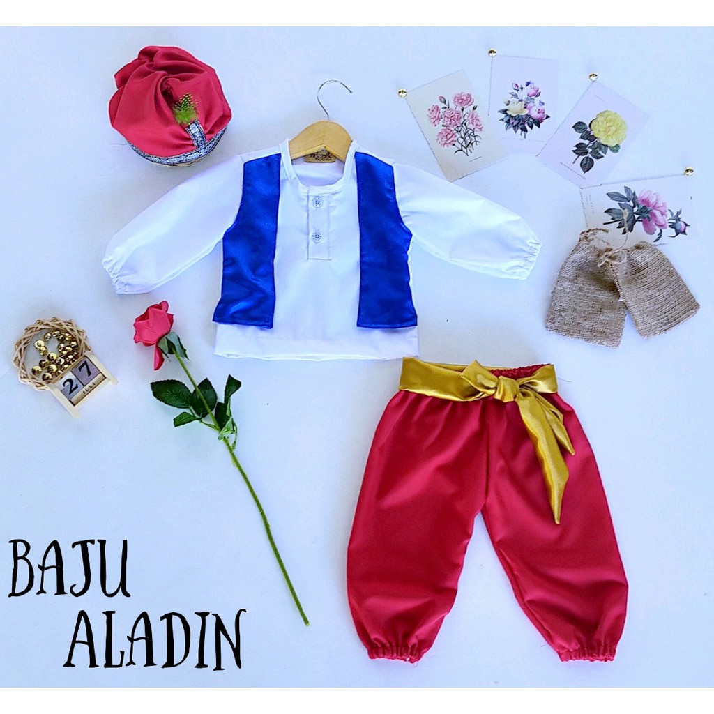 ALADIN JUNIOR CHILDRENS COSTUME WHITE AGE 0-2 ปี/PHOTOS COSTUMECHILDRENS HOODIE