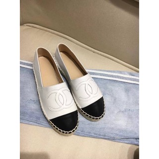 หนังแท้ Chanel espadrille Ori