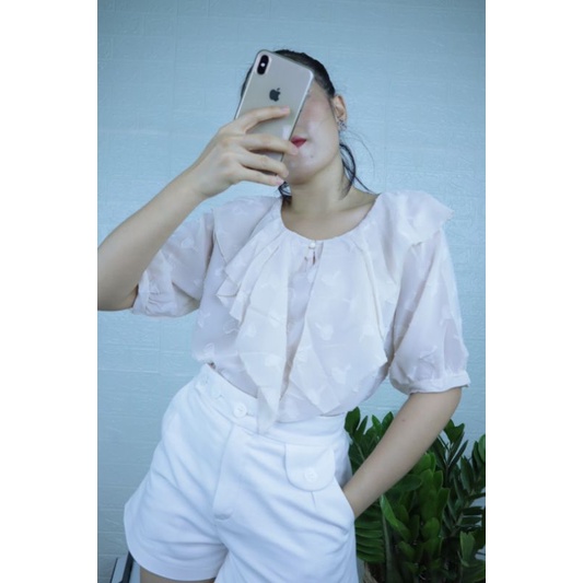 เสื้อชีฟองคอระบายรหัสK36