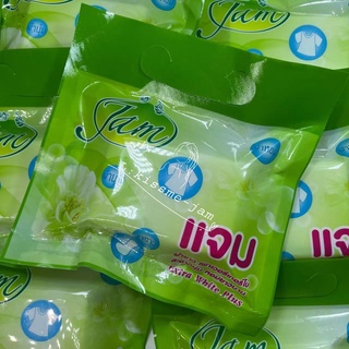 JAM &lt;13 ชิ้น&gt; แจมโซพ อะโรม่า สบู่แจมเฟรชบลูม สูตรพิเศษExtra White Plusกลิ่นพฤกษา สบู่ซักผ้า