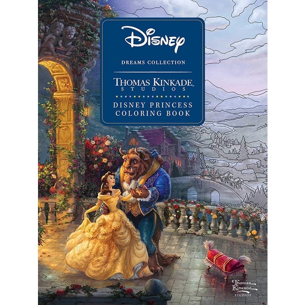 Disney Dreams Collection Thomas Kinkade Studios สมุดระบายสีเจ้าหญิงดิสนีย์ By Thomas Kinkade