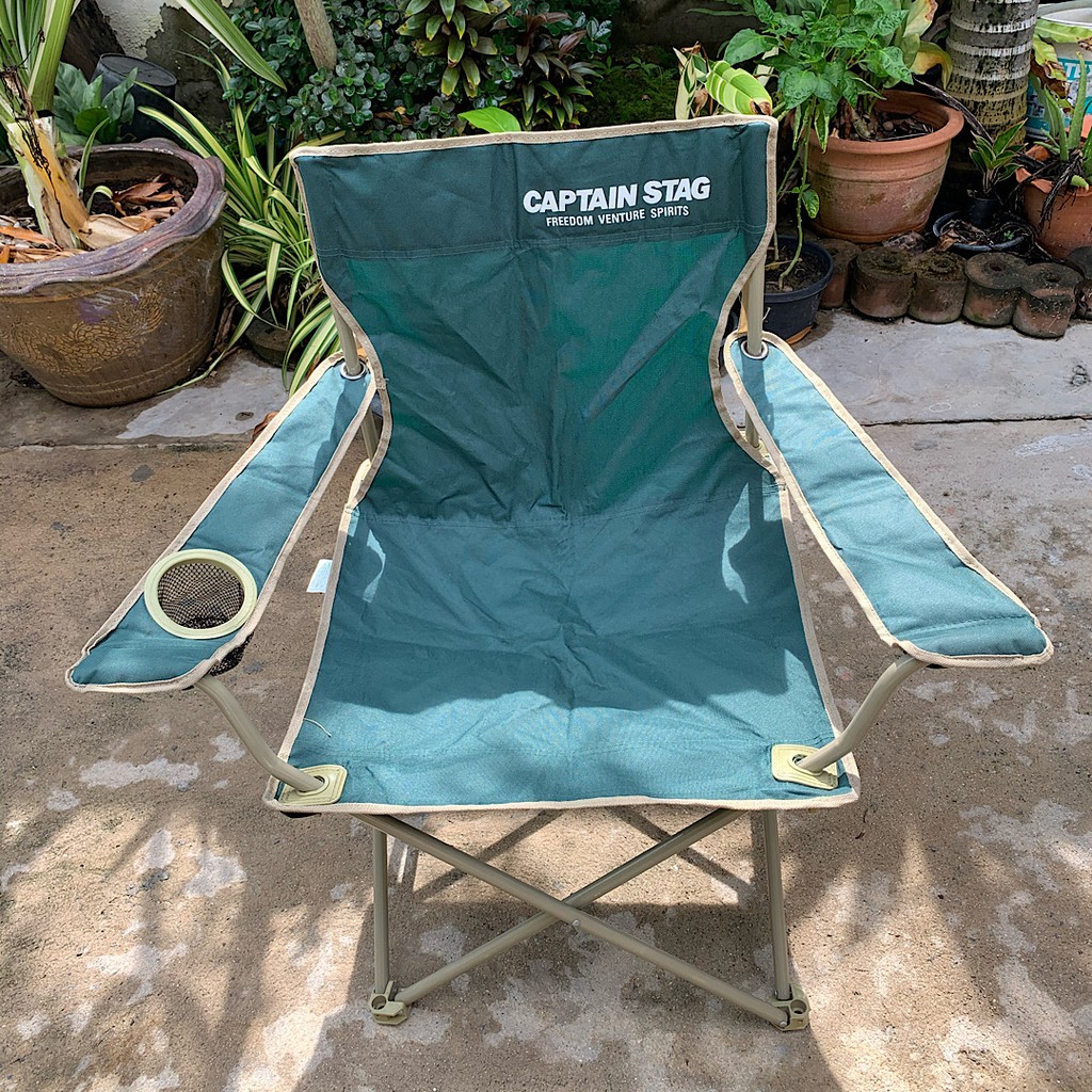 สินค้าพร้อมส่ง เก้าอี้ตั้งแคมป์ปิ้ง เก้าอี้สนาม Captain Stag Chair รุ่น K1140