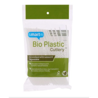 สมาร์ทเตอร์ช้อนส้อมย่อยสลายได้ตามธรรมชาติแพค 12คู่ Smarter Natural Biodegradable Cutlery Pack 12 Pair