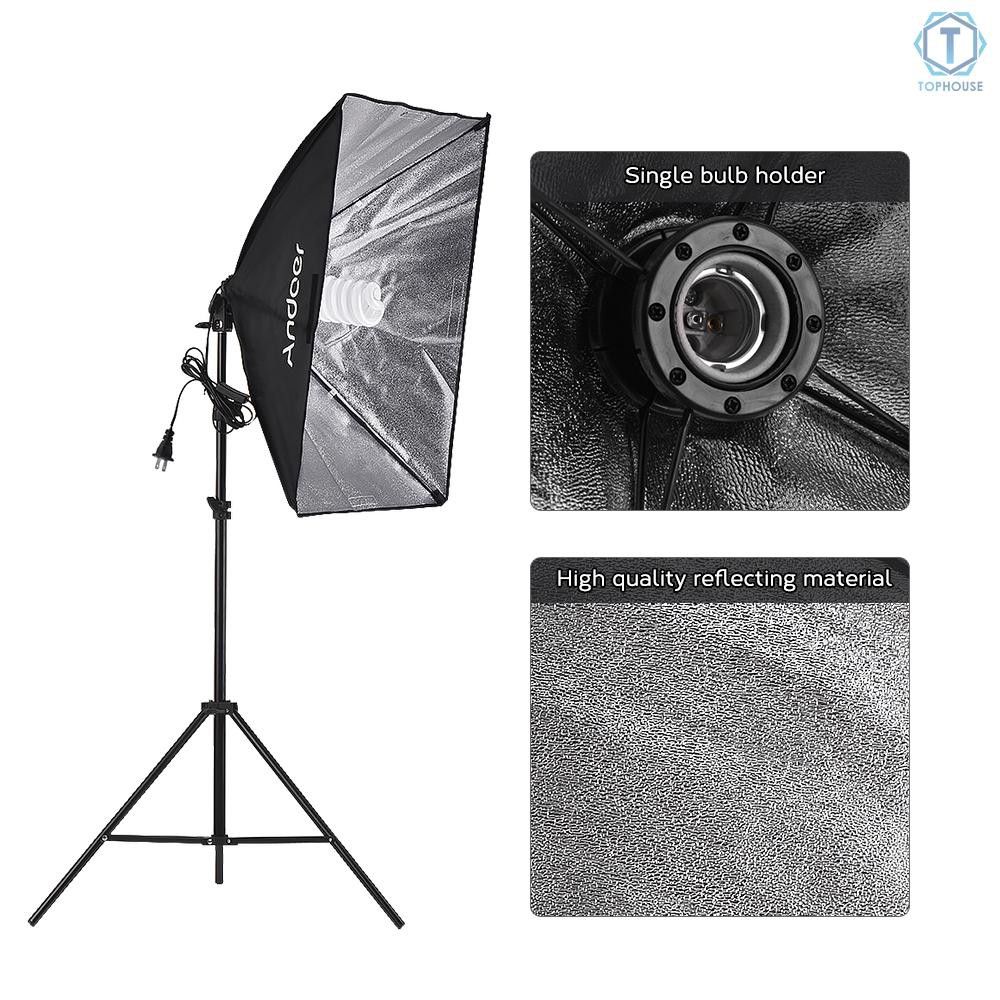 Andoer Photography Studio Softbox Lighting Tent Kit Photo Video