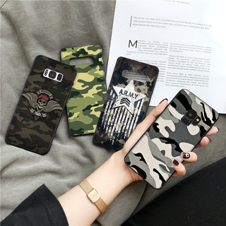 เคสโทรศัพท์ซิลิโคน แบบนิ่ม ลายพราง สําหรับ Samsung Galaxy S6 Edge S7 Edge S8 Plus S9 Plus