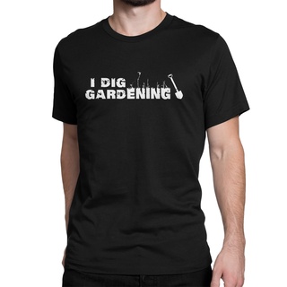 ใหม่ เสื้อยืดแฟชั่น ลาย I Dig Gardening ตลกS-5XL