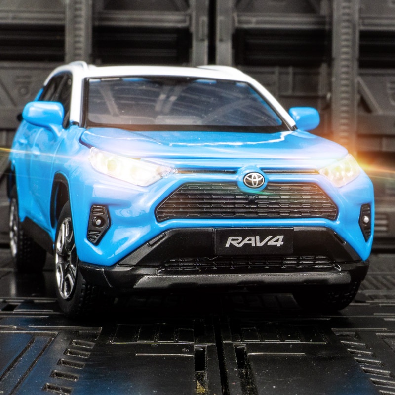 Hot Toys Diecast 132 Toyota RAV4 Alloy Car Model Sound Light Can Open ...