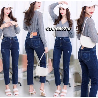 Ruige Jeans กางเกงยีนส์8ส่วนขากระบอกเล็ก•No.Rg8921