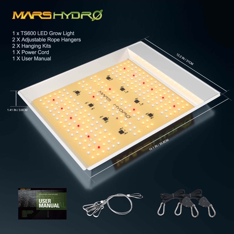 แท้NEW MarsHydro TS600 LED Full Spectrum LED Grow Light