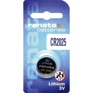 ถ่าน Renata CR2025 3V  แพคเดี่ยว จำนวน 1ก้อน ของใหม่ ของแท้