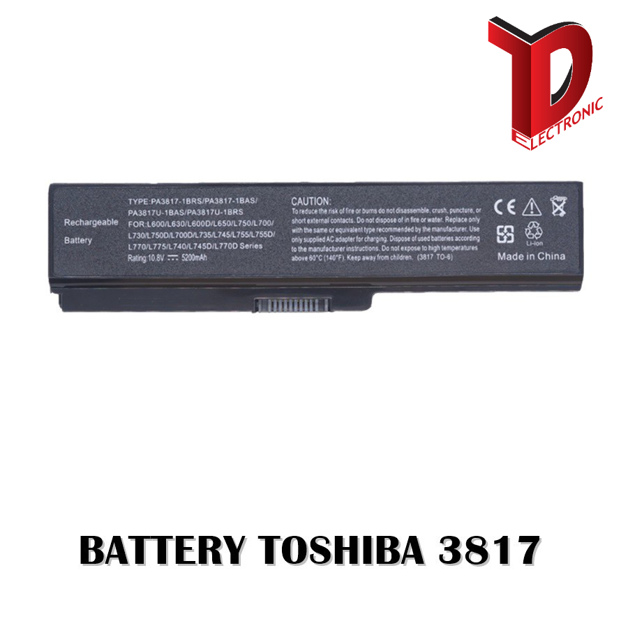 BATTERY NOTEBOOK  TOSHIBA PA3817 L600 L745 C640 L630 L700 L735 L750 / แบตเตอรี่โน๊ตบุ๊ค โตชิบ้า