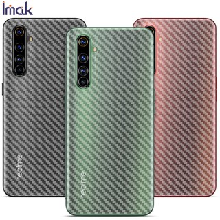 Realme X50 Pro 5G Version Back Film IMAK Carbon Fiber Pattern Back Film Real Me X50 Pro 5G Soft Explosion-proof Film Realme Full Cover Curved Surface Antiskid Durable Reduce Fingerprint Attached Soft PVC Ultra-thin Translucent Soft Protective Film