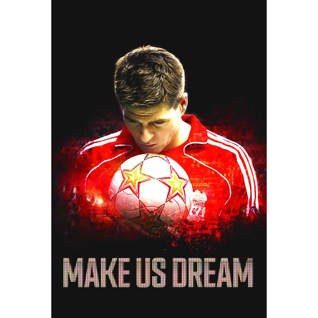Steven Gerrard สตีเวน เจอร์ราร์ด Liverpool ลิเวอร์พูล The Kop YNWA โปสเตอร์ Poster รูปภาพ ฟุตบอล Football ภาพติดผนัง