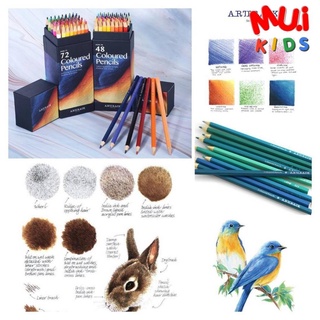 Muikids 🎨 สีไม้ 12สี/18สี ดินสอสีไม้อย่างดี เกรดพรีเมี่ยม ดินสอสีARTTRACK ดินสอสี ดินสอสีไม้ สีไม้ เกรดพรีเมี่ยม โทนสวย