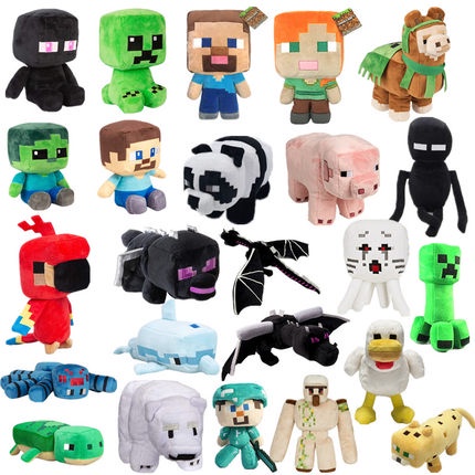 ของเล่นตุ๊กตาการ์ตูน Minecraft My World Creeper Enderman Wolf Bat Zombie Dragon เหมาะกับของขวัญคริสต์มาส สําหรับเด็ก
