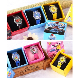 พร้อมส่งนาฬิกาเด็กชายน่ารักมีลายให้เลือกหลากหลายสายนิ่มไม่เเข็ง