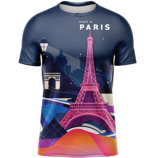 [ THRUNSEP1 ลด60บาท ] Thairun(ไทยรัน) เสื้อออกกำลังกายสำหรับใส่วิ่ง  ลาย Paris