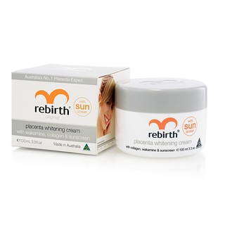 Rebirth PLACENTA WHITENING CREAM WITH WAKAMINE, COLLAGEN &amp; SUNSCREEN