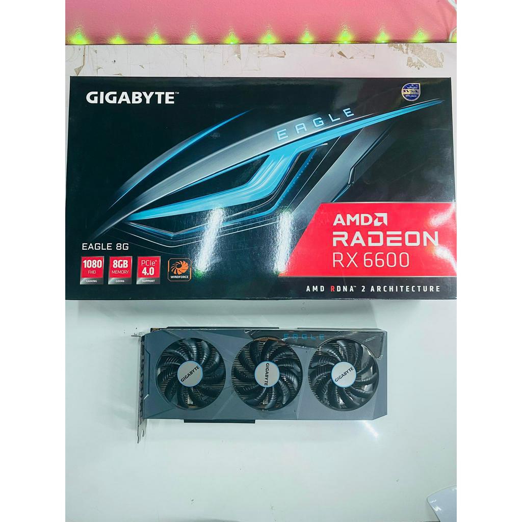 ขายการ์ดจอมือสอง GIGABYTE EAGLE Radeon RX 6600 8GB (แรงเทียบเท่า 3060)