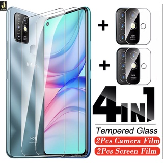 4-in-1 VIVO Y19 Y91 Y91c Y20 Y12 Y15 Y17 Y81 Y83 Y50 HD กระจกใส ป้องกันหน้าจอ + ฟิล์มเลนส์กล้อง กระจก