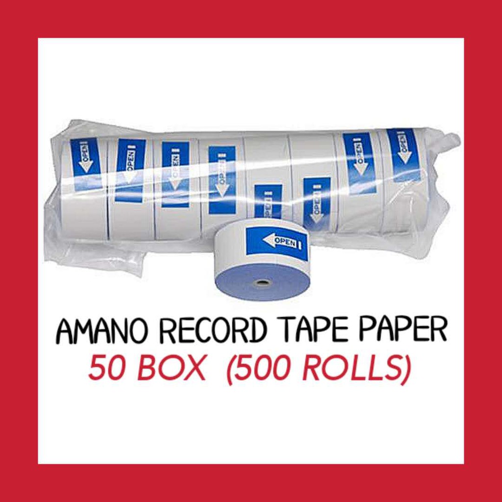 500 ม้วน Pr-600 / Pr-500 Amano Watchman ม้วนกระดาษนาฬิกา