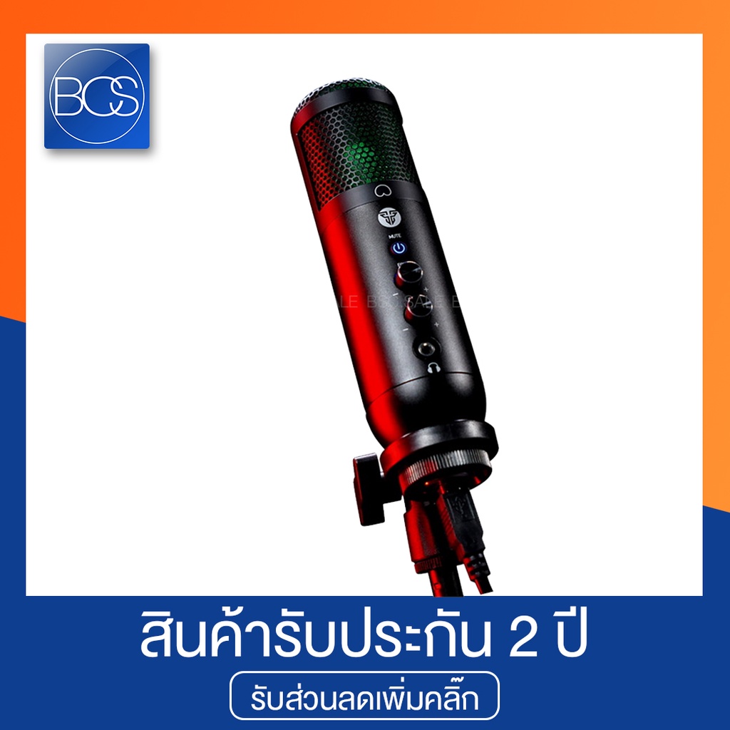 Fantech MCX01 Leviosa RGB Professional Condenser Microphone USB ไมค์โครโฟน - (Black)