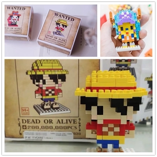 One Piece Figures Luffy Ace Nami Zoro Chopper Sanji Robin Anime Figurines Toy Mini Blocks For Children Boyfriend Teenage 372